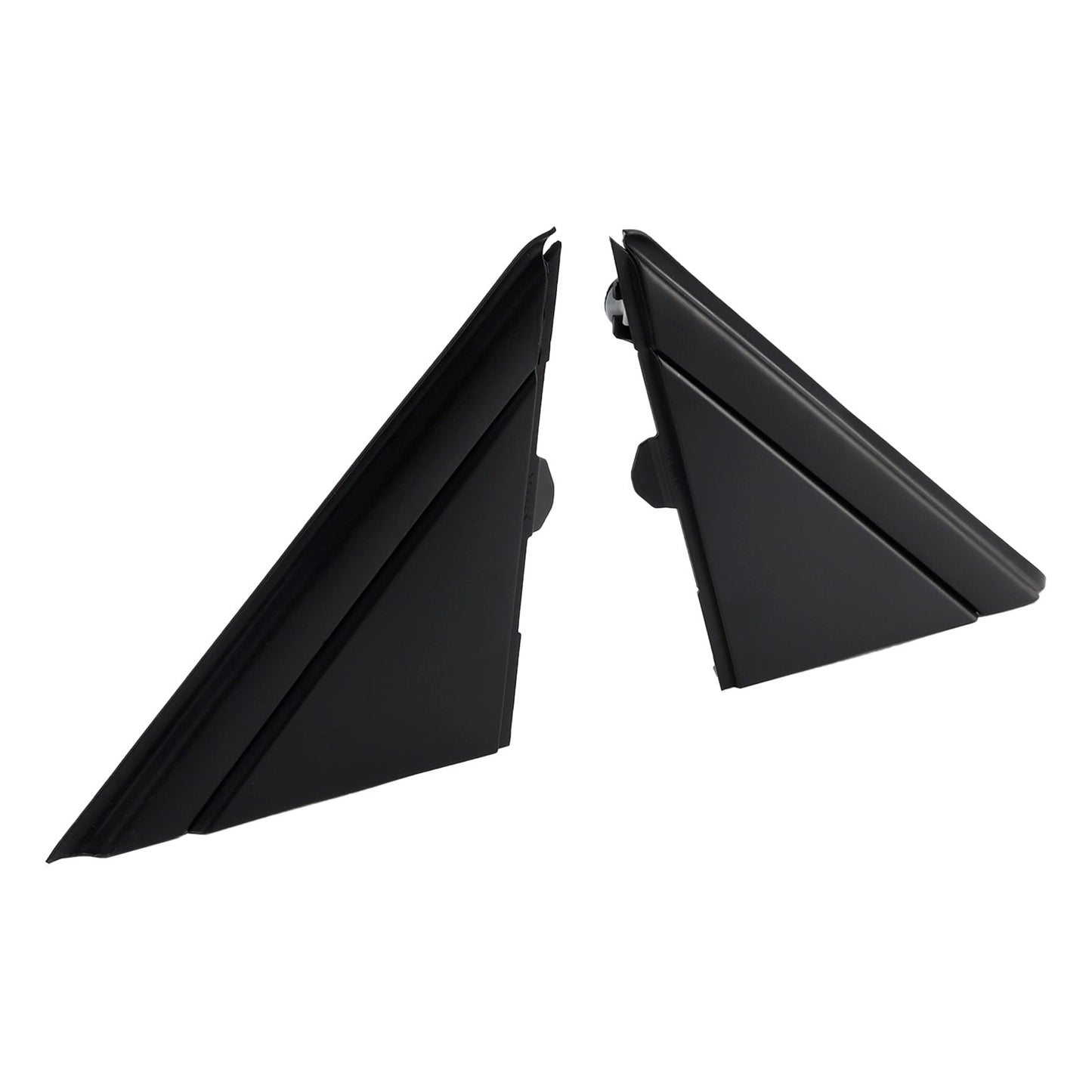 2012-2019 Fiat 500 2X Left+Right Side View Door Mirror Flag Cover Molding Trim 1SD00KX7AA