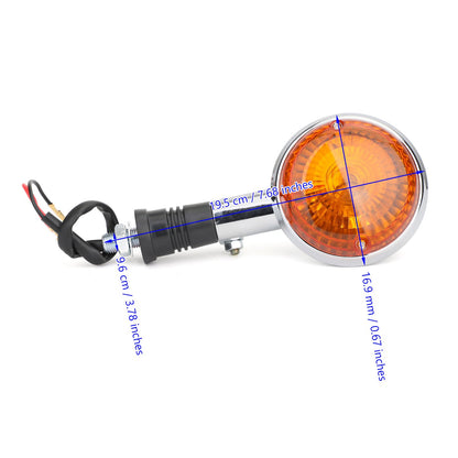 Turn Indicator Signal Fit For Yamaha XV750 VIRAGO 86-98 XV1100 89-99 XV250 94-12 Amber Champoo