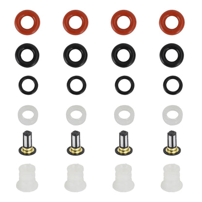 2004-2008 Acura TSX/ 2005-2007 Acura RSX 4PCS Fuel Injectors Repair Kit Filters O-Rings 16450RAAA01 842-12288 842-12287