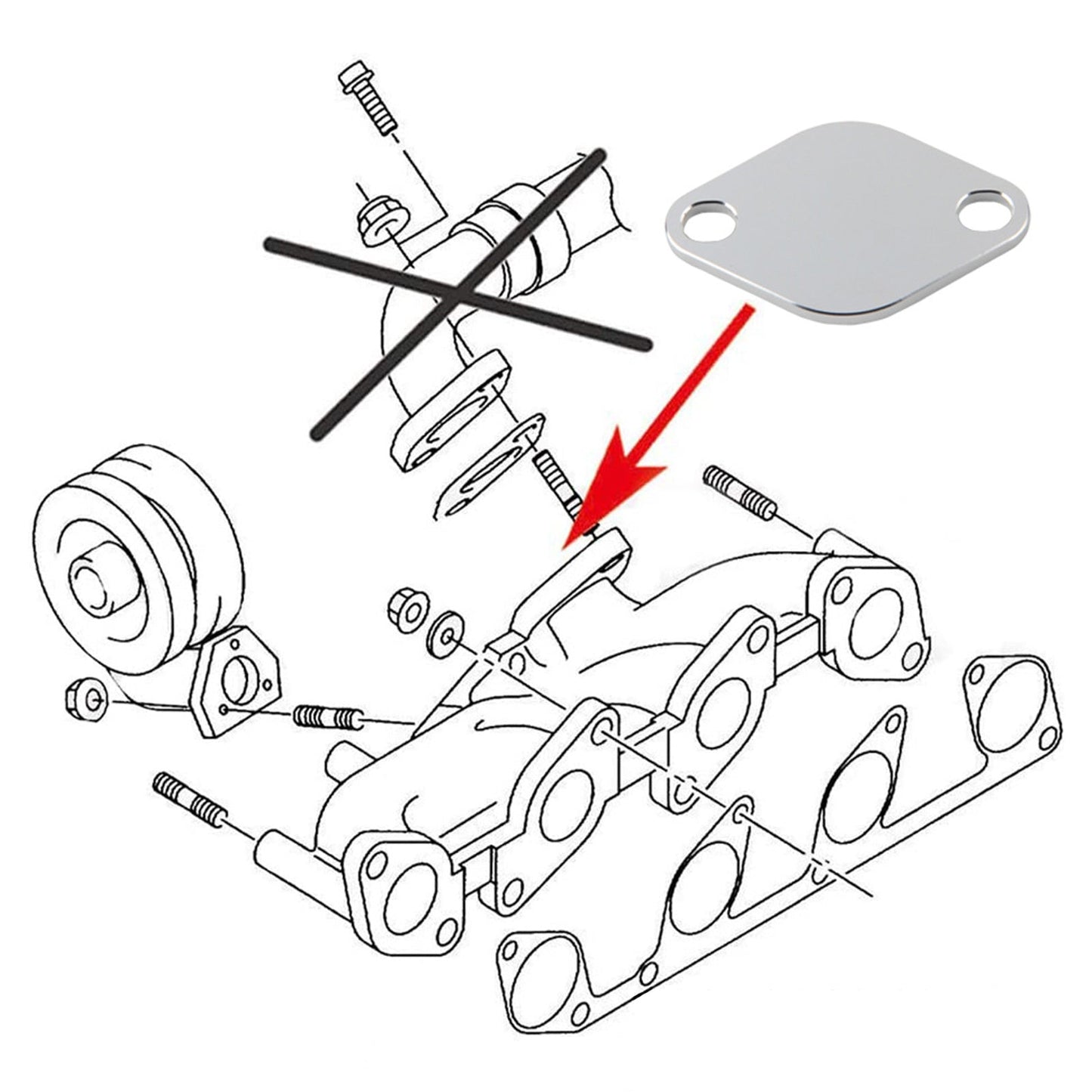 VW SKODA Octavia for AUDI 2.0 TDI BVF BVG BLB EGR Valve Repair Tool kit