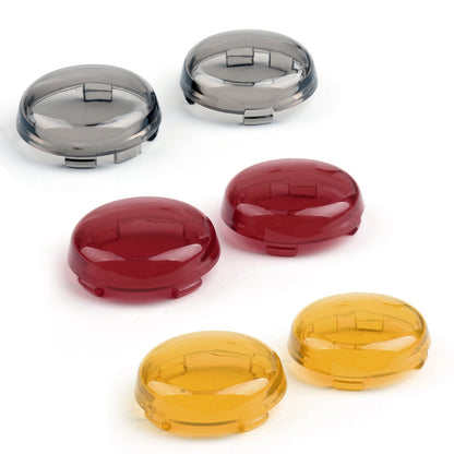 Plastic Turn Signal Light Lens For Cover For Harley Electra Glide Heritage Softail Champoo