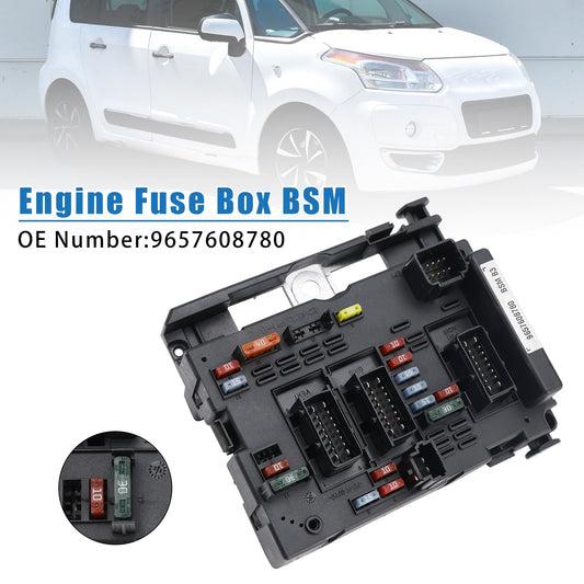 Citroen C2 C3 I II C3 Picasso DS3 9657608780 Engine Control Unit Fuse Box