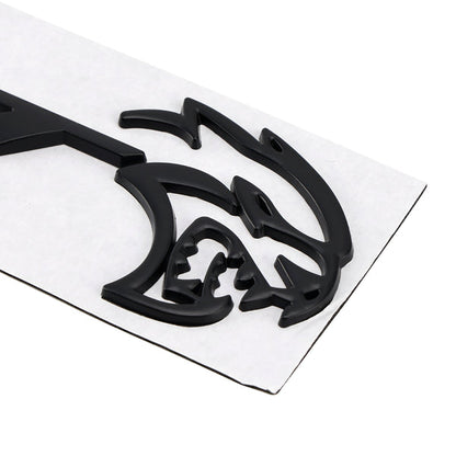 Challenger Trunk Lid Badge Rear Tailgate SRT Hellcat Decal Emblem Black