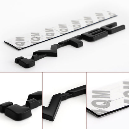 3D Metal i-VTEC Car Trunk Rear Turbo Fender Emblem Badge Decals Stickers Black