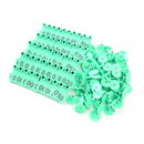 001-100 Number-Ear Tag For Animal Livestock Cattle Cow Pig Label Green
