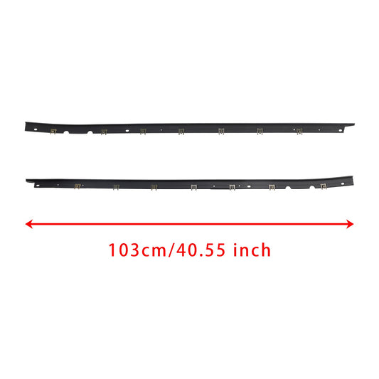 1984-1996 Chevrolet C4 Corvette Driver & Passenger Sides Door Panel Outer Window Seals MID-845680