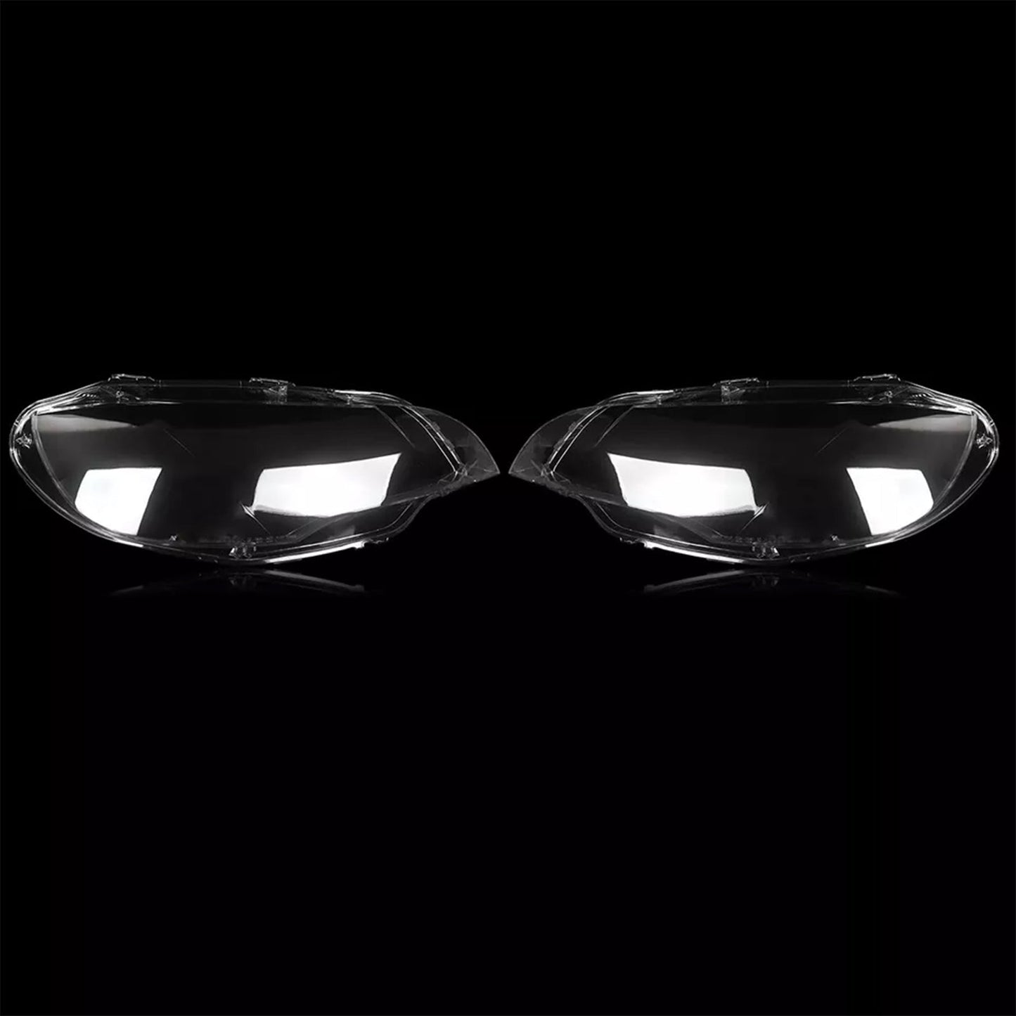 2008-2014 BMW E71 X6 2PCS Clear Headlight Lens Cover Headlamp Left + Right 63117271371 63117271372