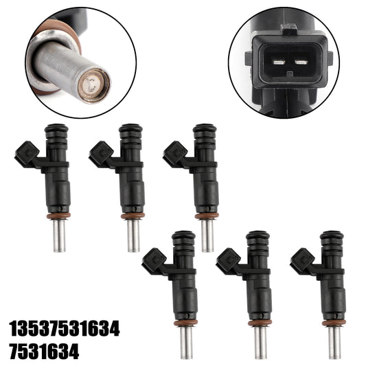 2006-2010 BMW Z4 6PCS Fuel Injectors 7531634 13537531634 1353753163