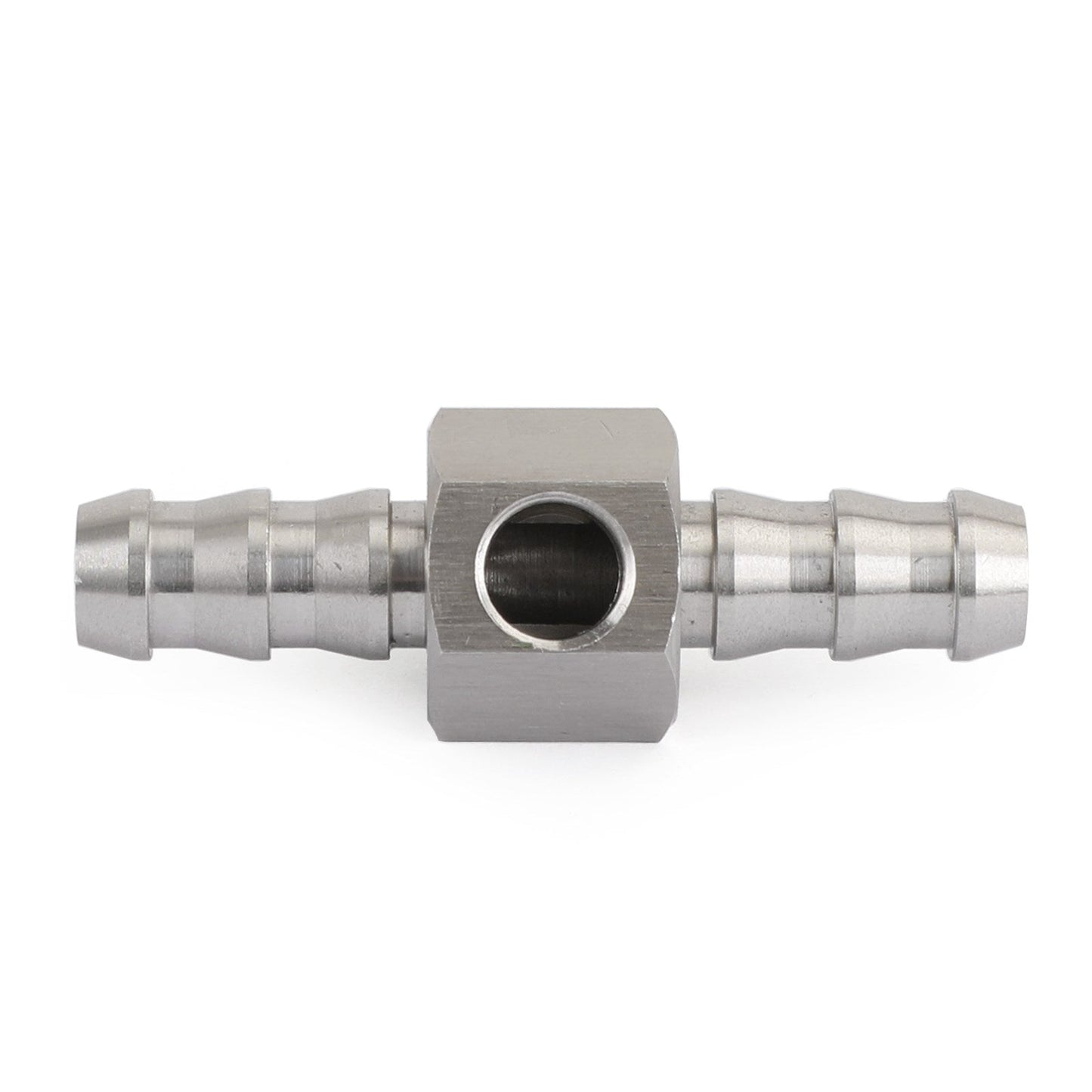 Stainless Steel 3/8" Fuel Line Fuel Pressure Gauge Sensor T-Fitting Adapter pro
