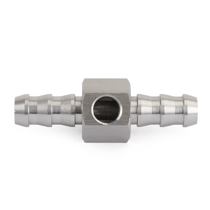 Stainless Steel 3/8" Fuel Line Fuel Pressure Gauge Sensor T-Fitting Adapter pro