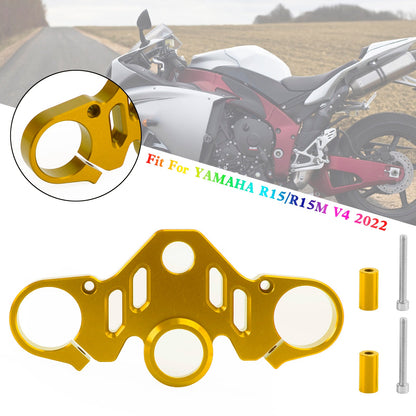 CNC Aluminum Upper Front Top Triple Tree Clamp For YAMAHA R15 V4 R15M 2022