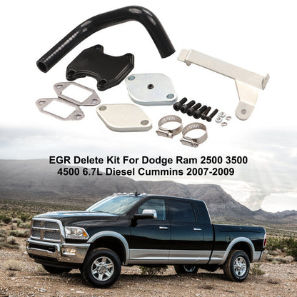 2007-2009 Ram 2500 3500 4500 6.7L Diesel Cummins Dodge EGR Delete Kit