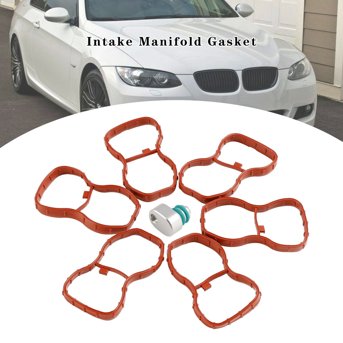 BMW E90-93 F10 F11 F07 X5 X6 N57 6Pcs Intake Manifold Gasket 1167807480 11618511363