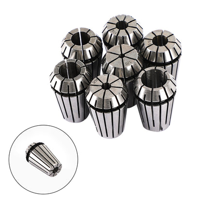 CNC Milling Lathe Engraving Machine, 7Pcs ER20(1/8"-1/2") ER20 Spring Collet Set