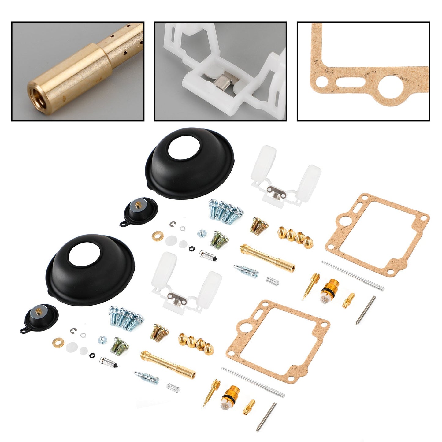 2X 1988-1998 Yamaha Virago XV750 Carburetor Carb Rebuild Repair Kit