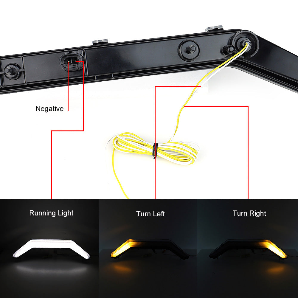 2884346 Front Turn Signature Accent Light for Polaris RZR PRO XP/4 Turbo R 20-24 Champoo