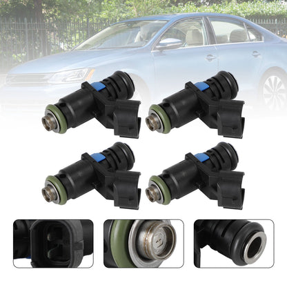 4PCS Fuel Injectors 03C906031A 04E906031F Fit VW Vento 2014-2019 Fit Passat 2008-2010