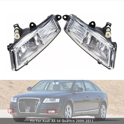 2009-2011 Audi A6 C6 Pair Front Bumper Driving Fog Light Lamps 4F0941699A 4F0941700A
