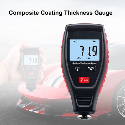 Digital Car Measuring 0-1800um Paint Coating Thickness Tester Depth Gauge Meter