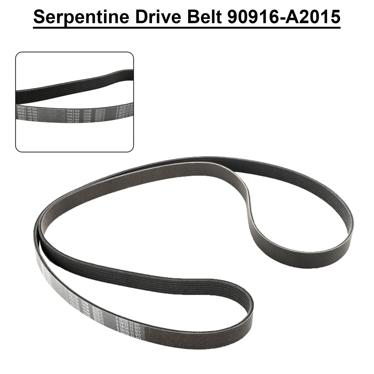 2011-2013 Toyota Tundra 4.0L V6 Engine Serpentine V-Belt 90916-A2015 99367H2150