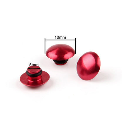 Universal M6 6MM Motorcycle Hex Socket Bolt Screw Nut Head Cover Cap Red
