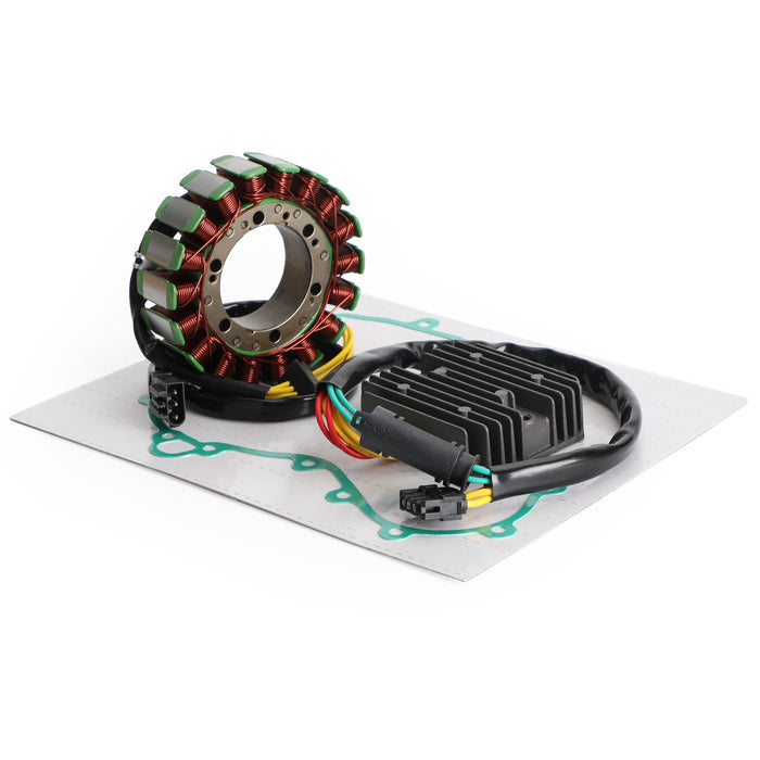 2004-2010 BMW F800S K71 Magneto Stator Coil 12318524422 + Rectifier Regulator 61312346550 + Gasket 11147670688