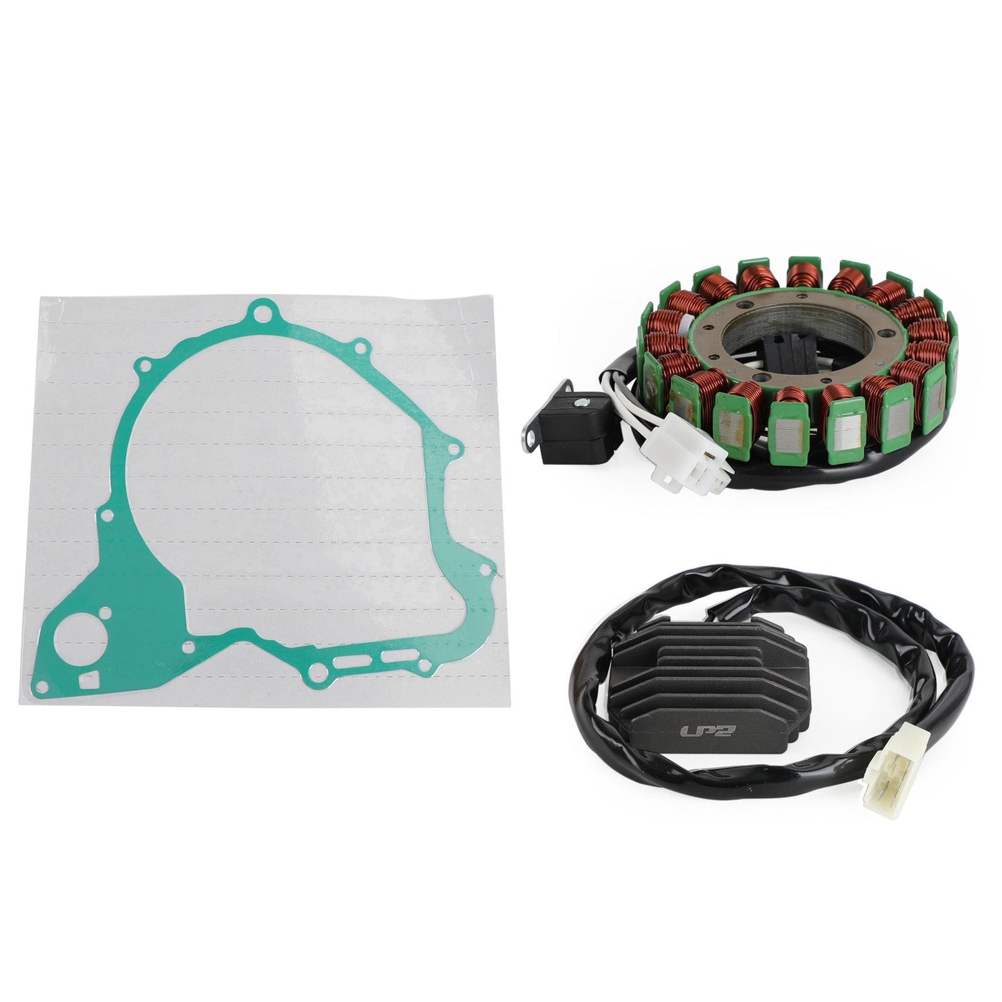 2004-2011/2013-2017 Yamaha XVS650 V-Star Custom Stator Coil+Voltage Rectifier+Generator Gasket