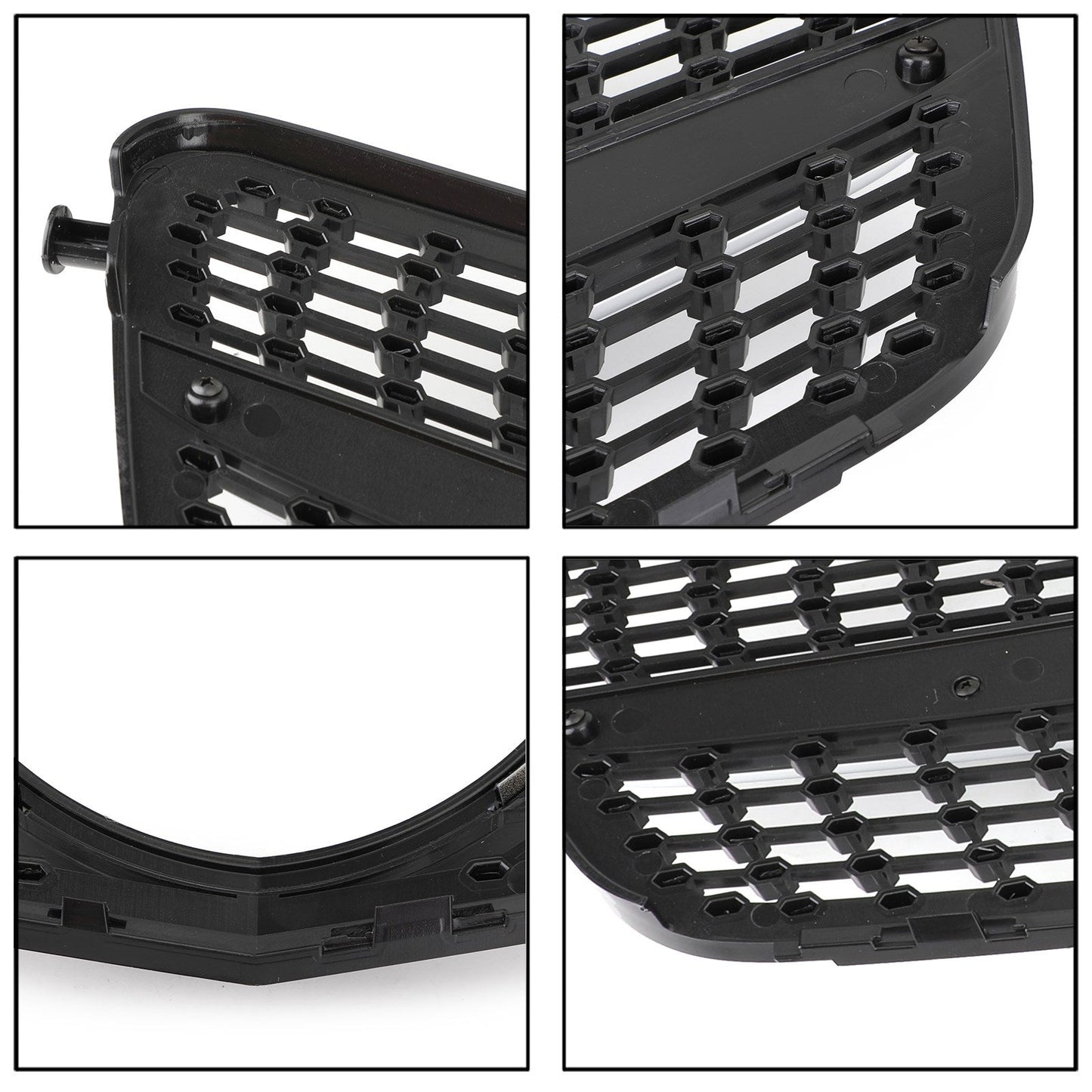 2008-2014 W204 Benz C-Class C200 C230 C250 C300 C350 Diamond Black Chrome Front Grille Grill
