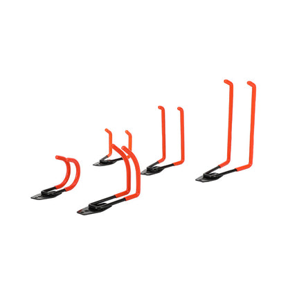 Double Wall Mount Garage Organization Tools 5PCS Heavy Duty Storage Hooks