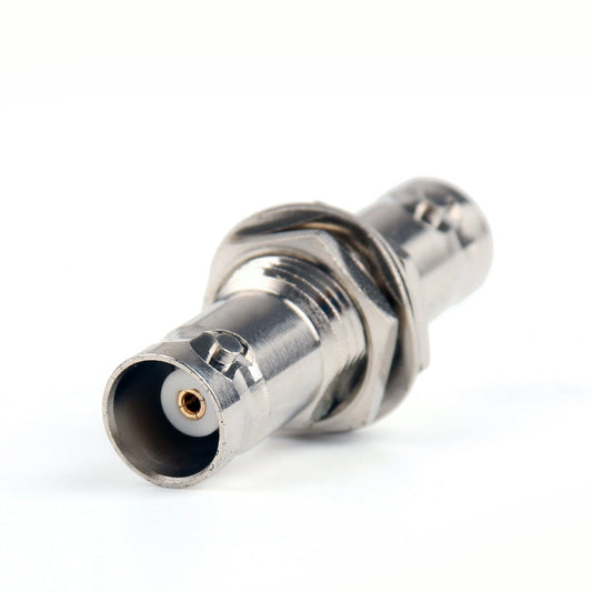 Adapter BNC Female To BNC Jack Bulkhead Panel Mount Connector Straight F/F
