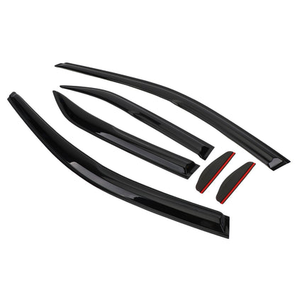 Car Window Sun Rain Guard Visors Kit 6PCS Toyota Camry 12-17