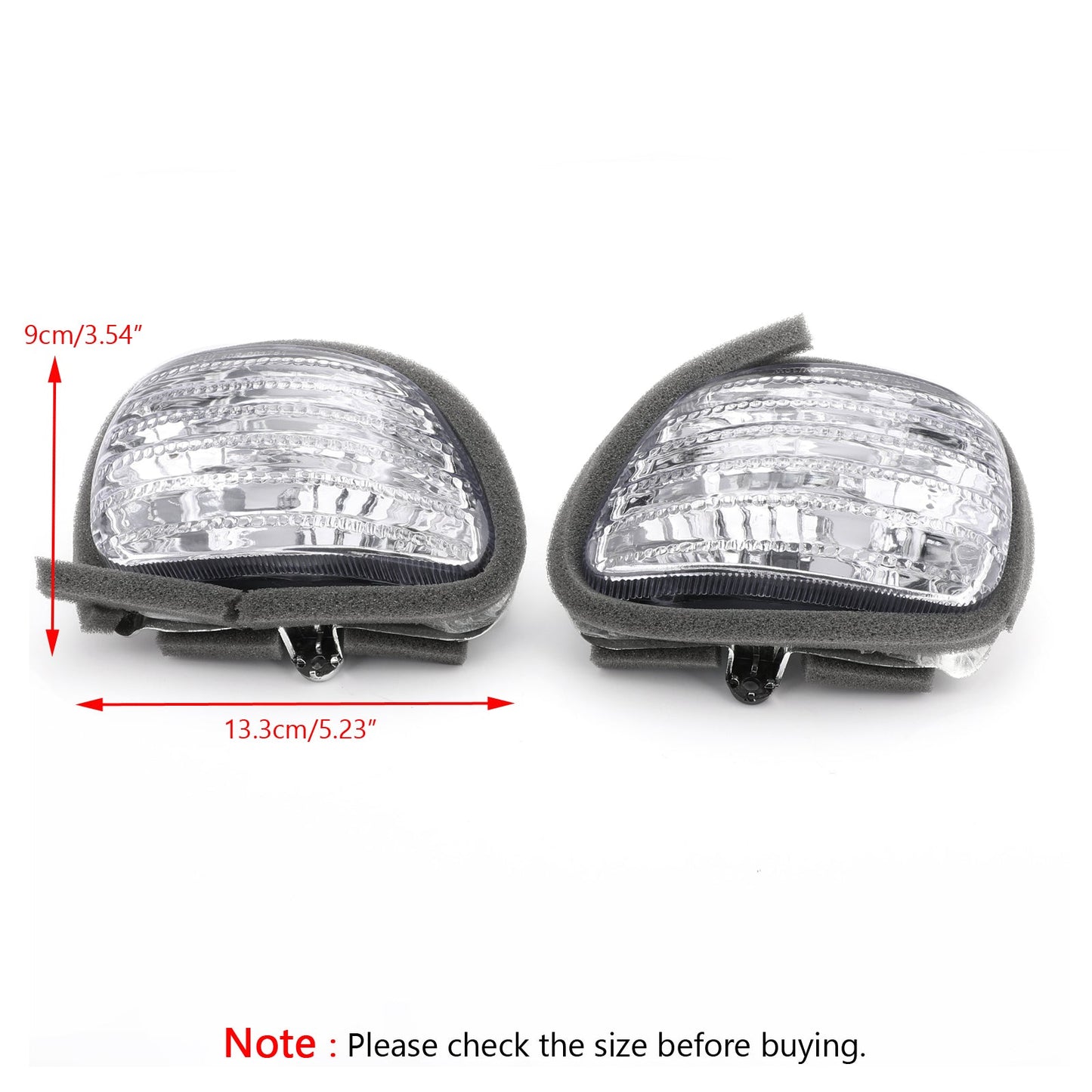 Front Turn Signals Lens Fit For Honda GL1800 Goldwing 2001-2010 Clear Champoo