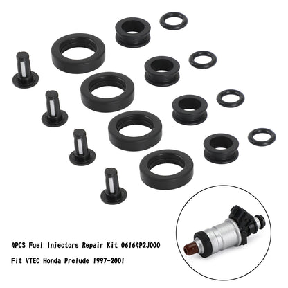 1996-2000 Honda Civic/ 1998-2002 Accord/ 1997-2001 Prelude 4PCS Fuel Injectors Repair Kit 06164P2J000
