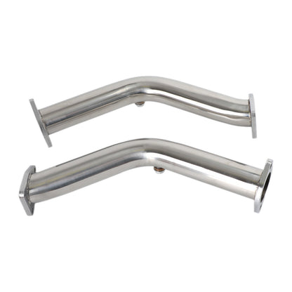 2003-2006 Nissan 350Z Infiniti G35 FX35 2 Test Pipes Decat Non Reson Straight Exhaust Fedex Express