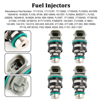 1995-1997 Pontiac Sunfire 4PCS Fuel Injectors 17113124 17113197