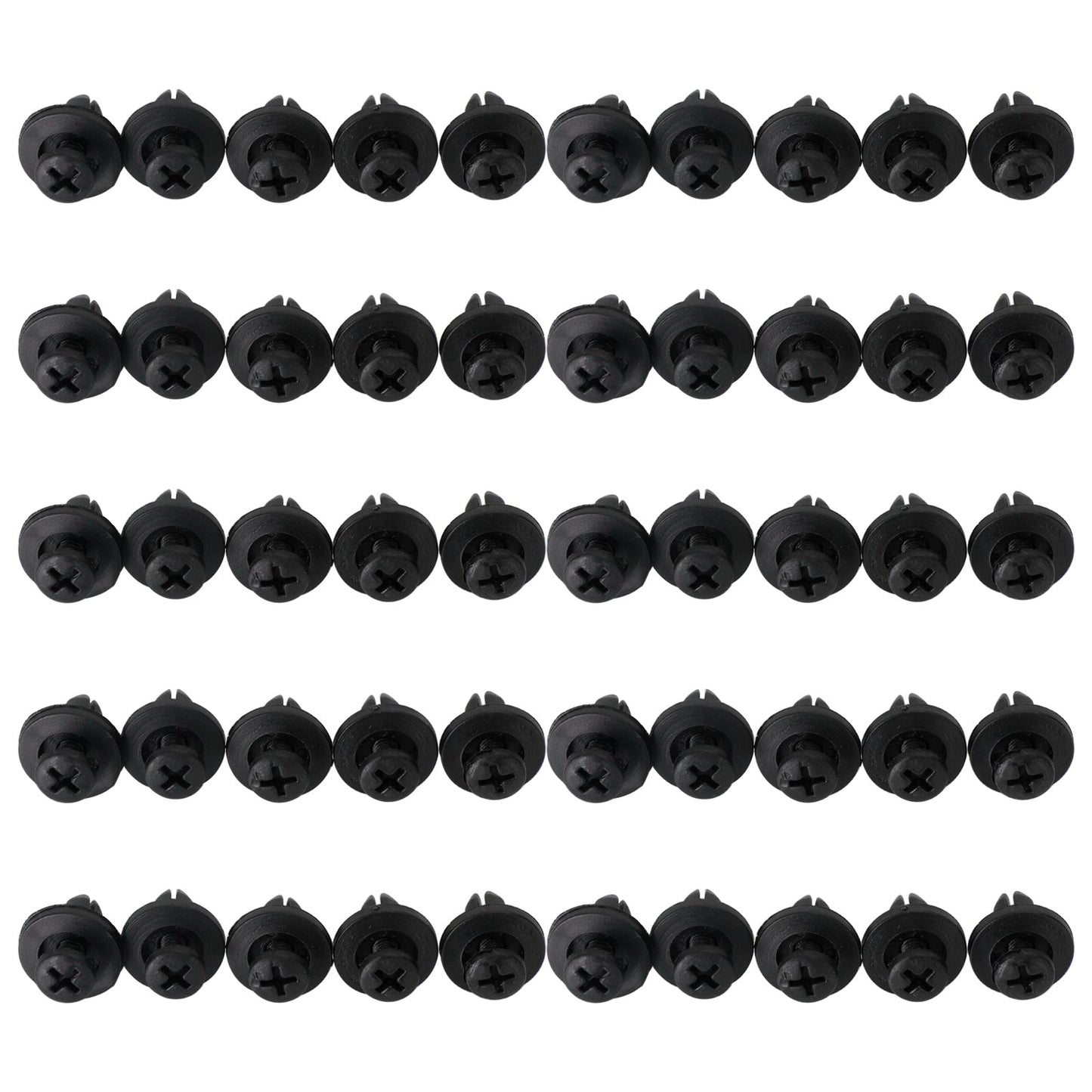 50x 6mm Fairing Clip Screw Rivets Panel Trim For Suzuki GSX, Burgman, V-Strom
