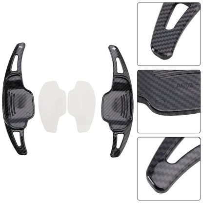2012-2015 Chevrolet Camaro Carbon Look Steering Wheel Paddle Shifter Extension Covers