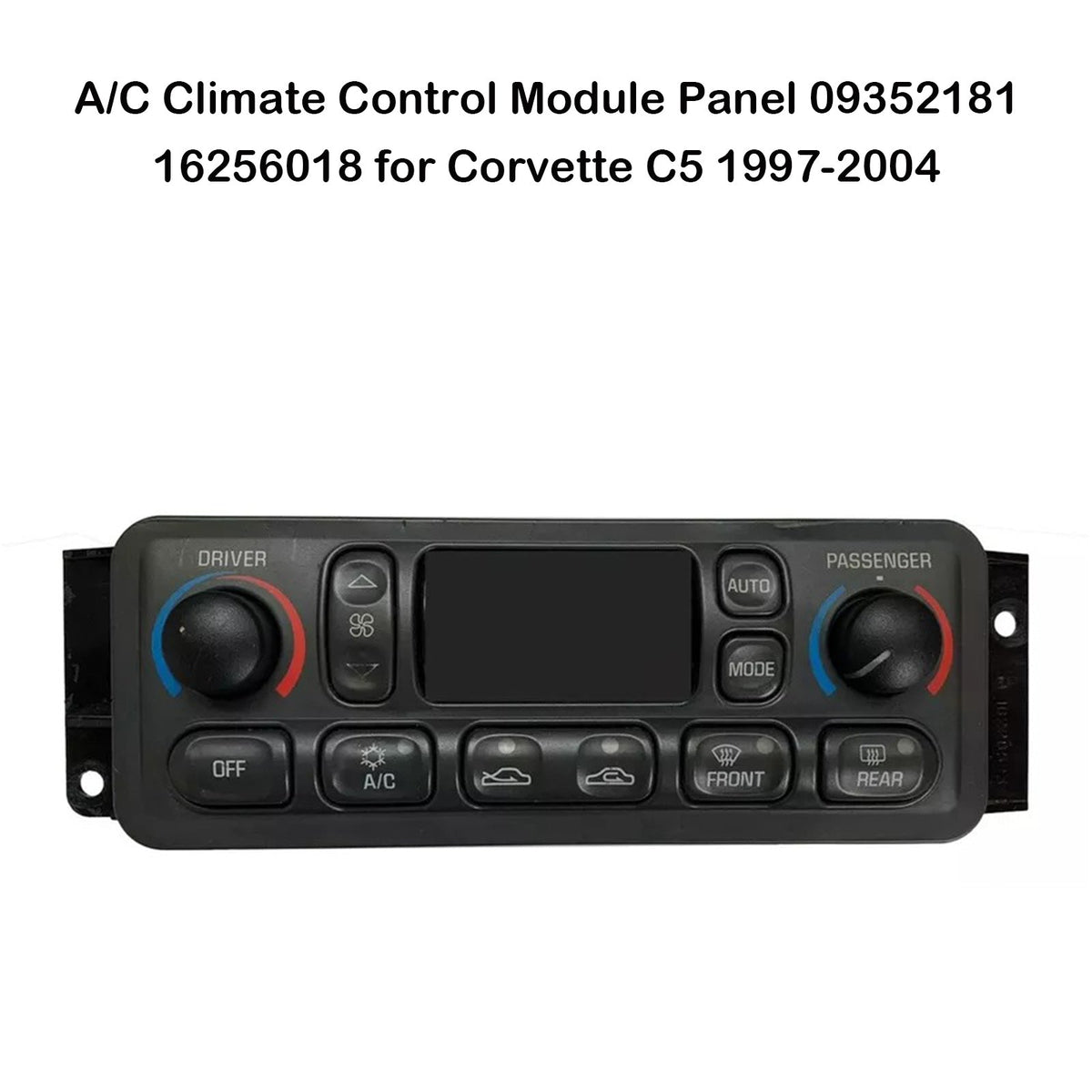 Chevrolet Corvette C5 1997-2004 A/C Climate Control Module Panel 09352181 16256018
