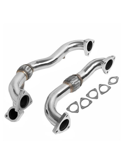 2008-2010 Ford F250 F350 F450 F550 Super Duty 6.4L Turbo Diesel Turbocharger Y-Pipe Up-Pipe w/Hardware