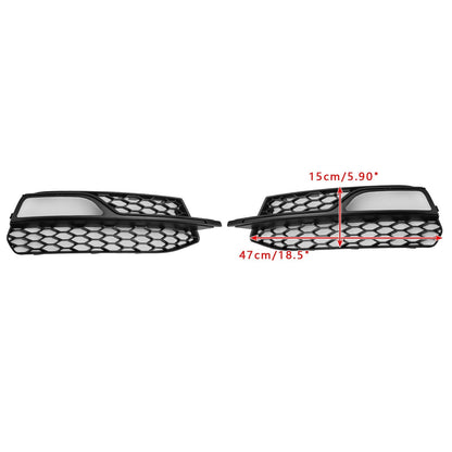 2013-2016 Audi A3 S-Line Front Lower Bumper Fog Light Cover Grille 8V3807681G 8V3807682G