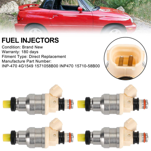 Fuel Injectors 4G1549 1571058B00 INP470 Fit 1996-1998 Suzuki X-90