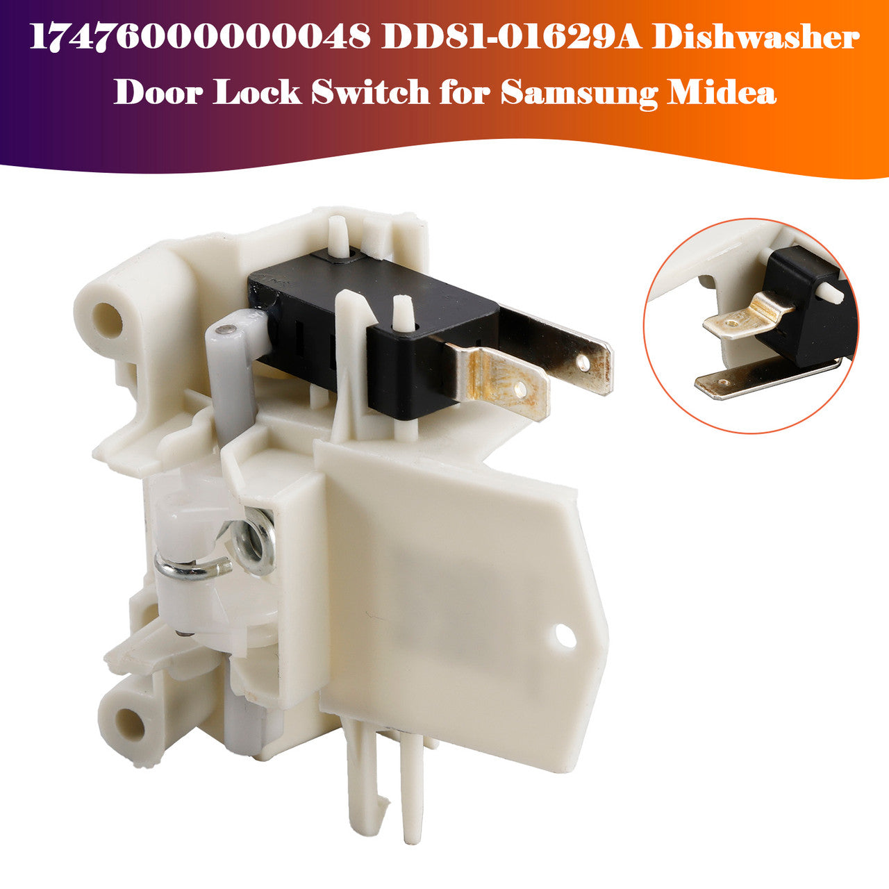 17476000000048 DD81-01629A Dishwasher Door Lock Switch for Samsung Midea