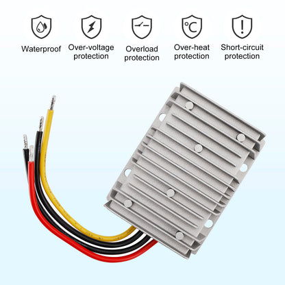 12V/24V Step Up to 36V 6A 216W Waterproof DC/DC Converter Regulator