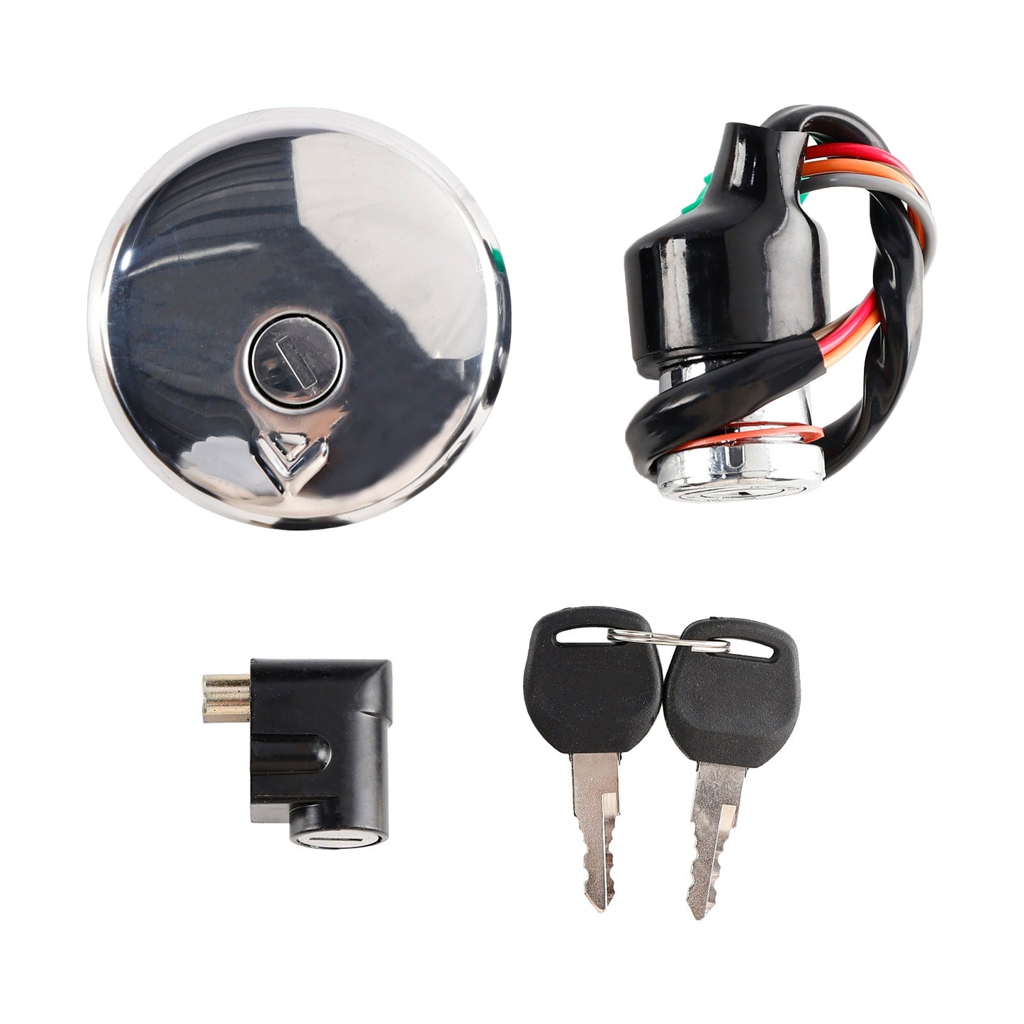 Suzuki GN125 1982-2001 Ignition Switch Lock & Fuel Gas Cap Key Set