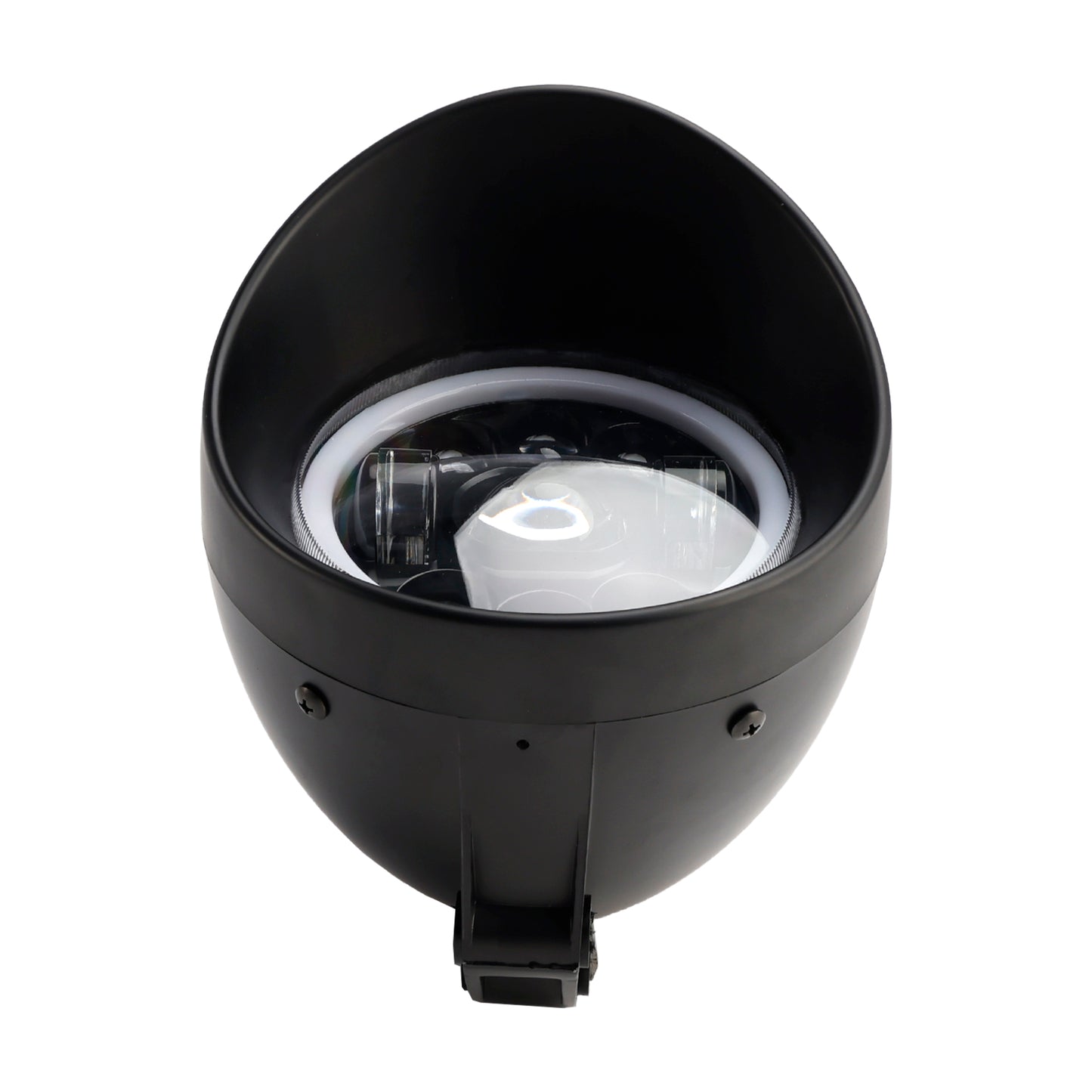 9-Bulbs Beam Headlight Fog Lamp Custom Fits Black For Racer Bobber Chopper