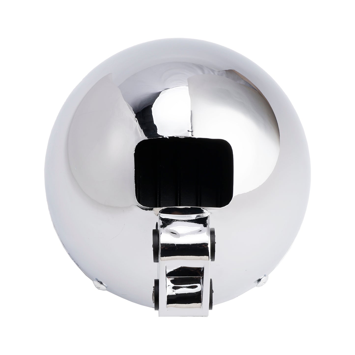 Motorcycle Beam Headlight Fog Lamp Custom Fits Chrome For Racer Bobber Chopper