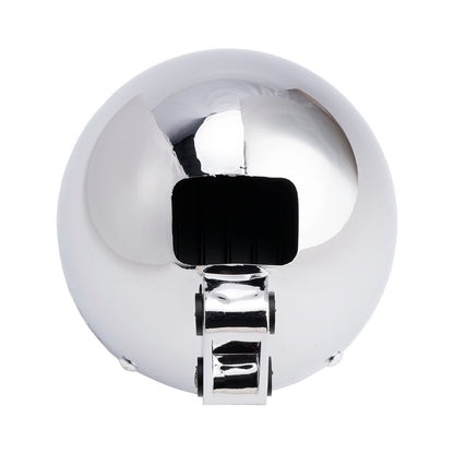 Motorcycle Beam Headlight Fog Lamp Custom Fits Chrome For Racer Bobber Chopper
