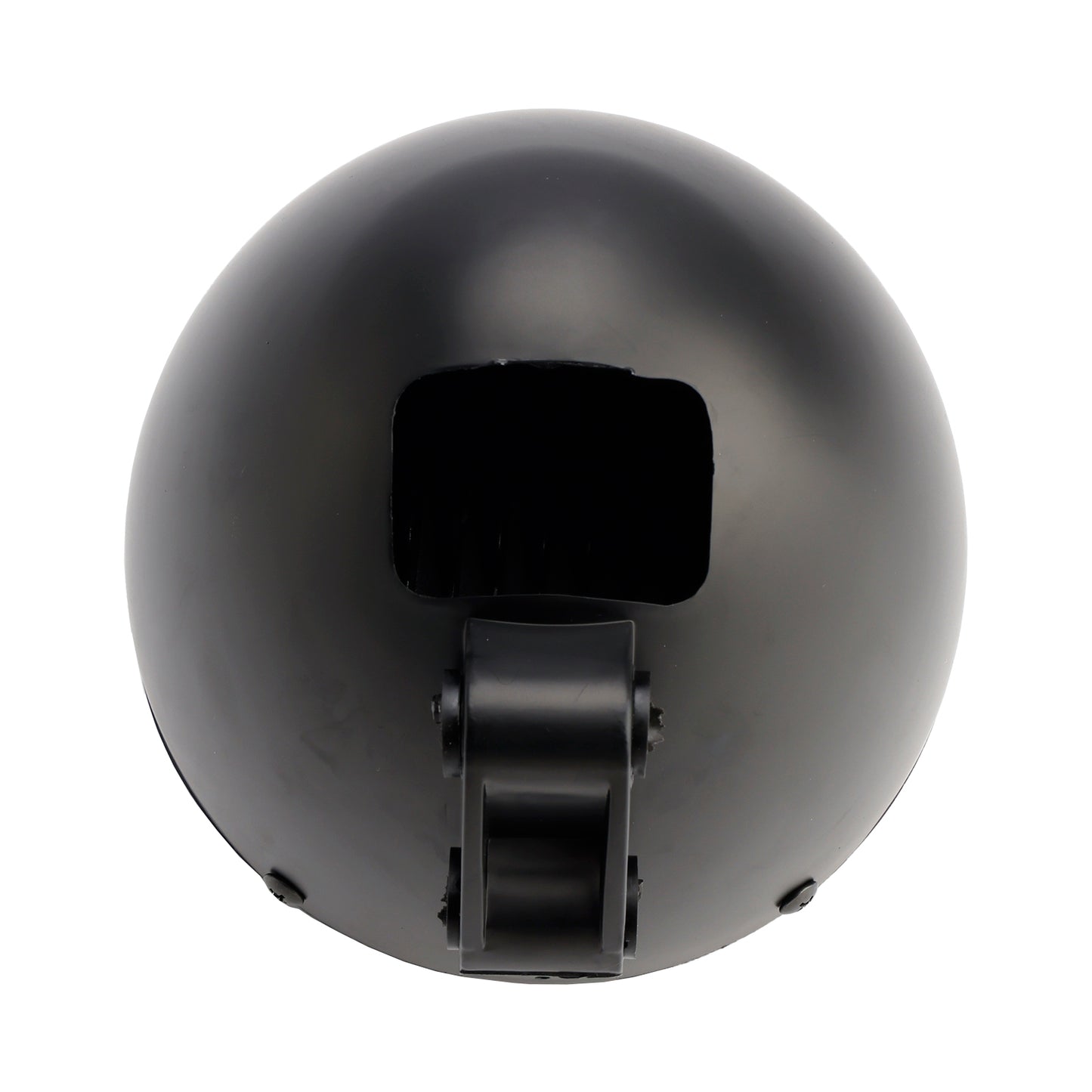 Black Motorcycle Beam Headlight Fog Lamp Custom Fits For Racer Bobber Chopper