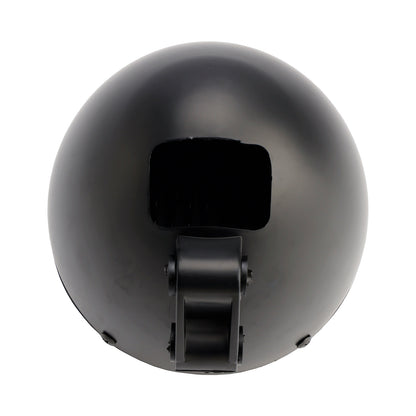 Black Motorcycle Beam Headlight Fog Lamp Custom Fits For Racer Bobber Chopper
