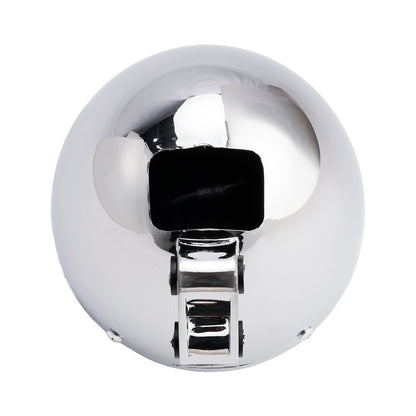 Chrome Motorcycle Beam Headlight Fog Lamp Custom Fits For Racer Bobber Chopper